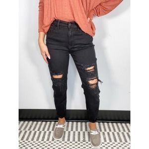 Judy Blue Black Distressed Women Jeans Size 9 / 29